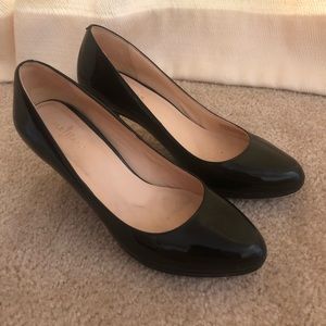 Cole Hann black patent pumps with Nike air